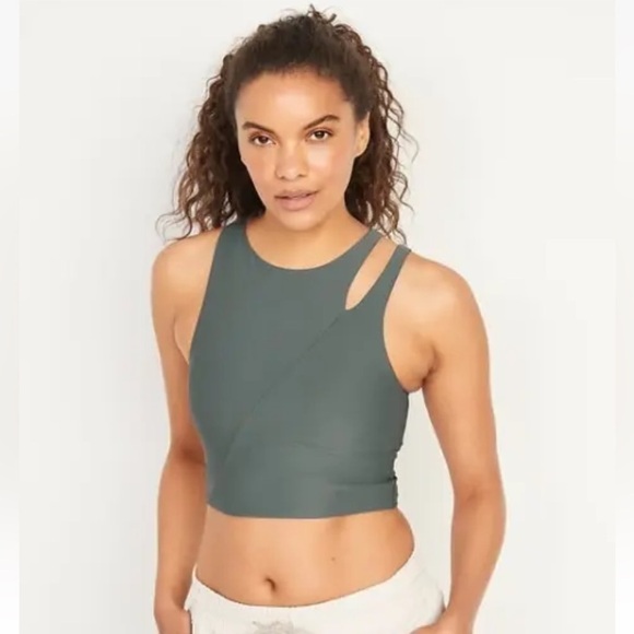 NWT! Medium Support PowerSoft Cutout Longline Sports Bra - Multiple Sizes💛 - Picture 1 of 5